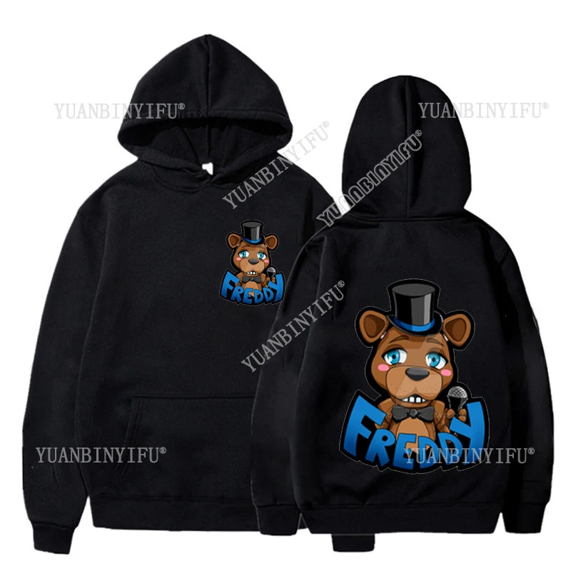 Фото Новое поступление, Harajuku Fashion Fnaf 2, Animatronics, осенний пуловер с капюшоном Five Nights, унисекс, крутая уличная мода №4