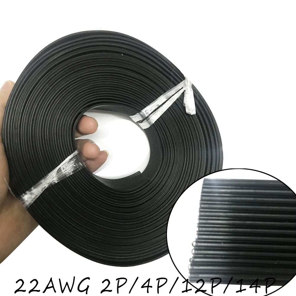 Ультрамягкий силиконовый провод 22AWG 2P 4P10P 12P 14P силовой кабель многожильный