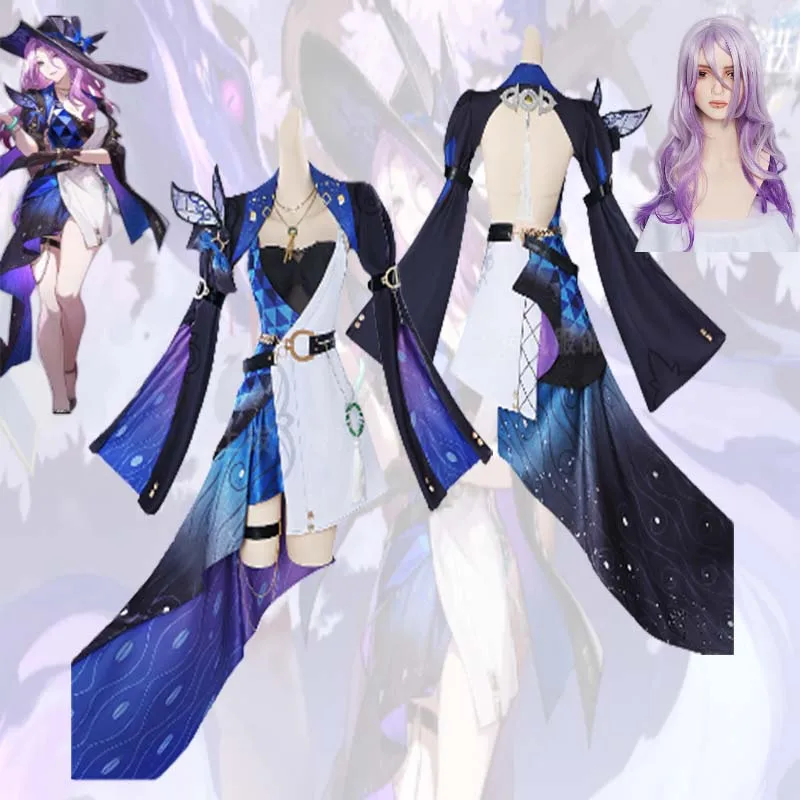 Нефритовый косплей игра Honkai звезда рельс нефрит костюм парик шляпа аниме ролевая