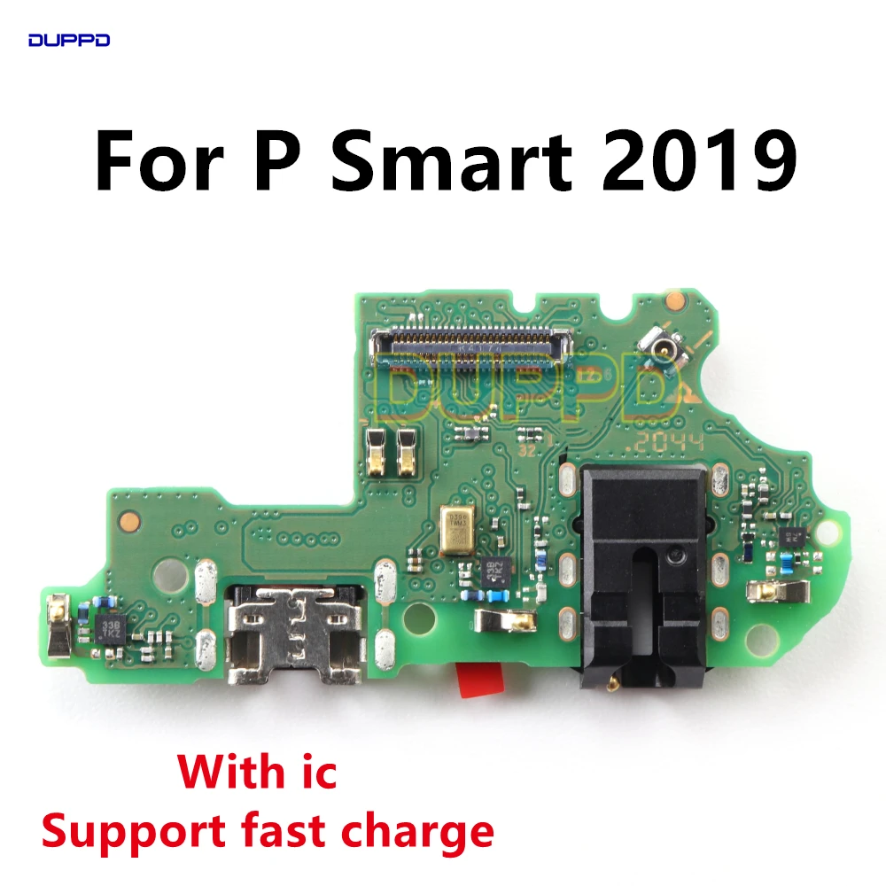 Фото USB-порт для зарядки, гибкий кабель-разъем для Huawei P Smart 2019, гибкий кабель для зарядки и микрофона для PSmart 2019 №1
