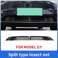 for tesla model 3 tesla model y insect proof net front bumper middle net air inlet protection tesla modification accessories