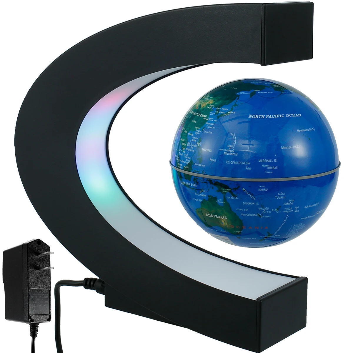 

17.5cm Floating Magnetic Levitation Globe Novelty Night Light World Map Electronic Antigravity Lamp Ball Home Decoration