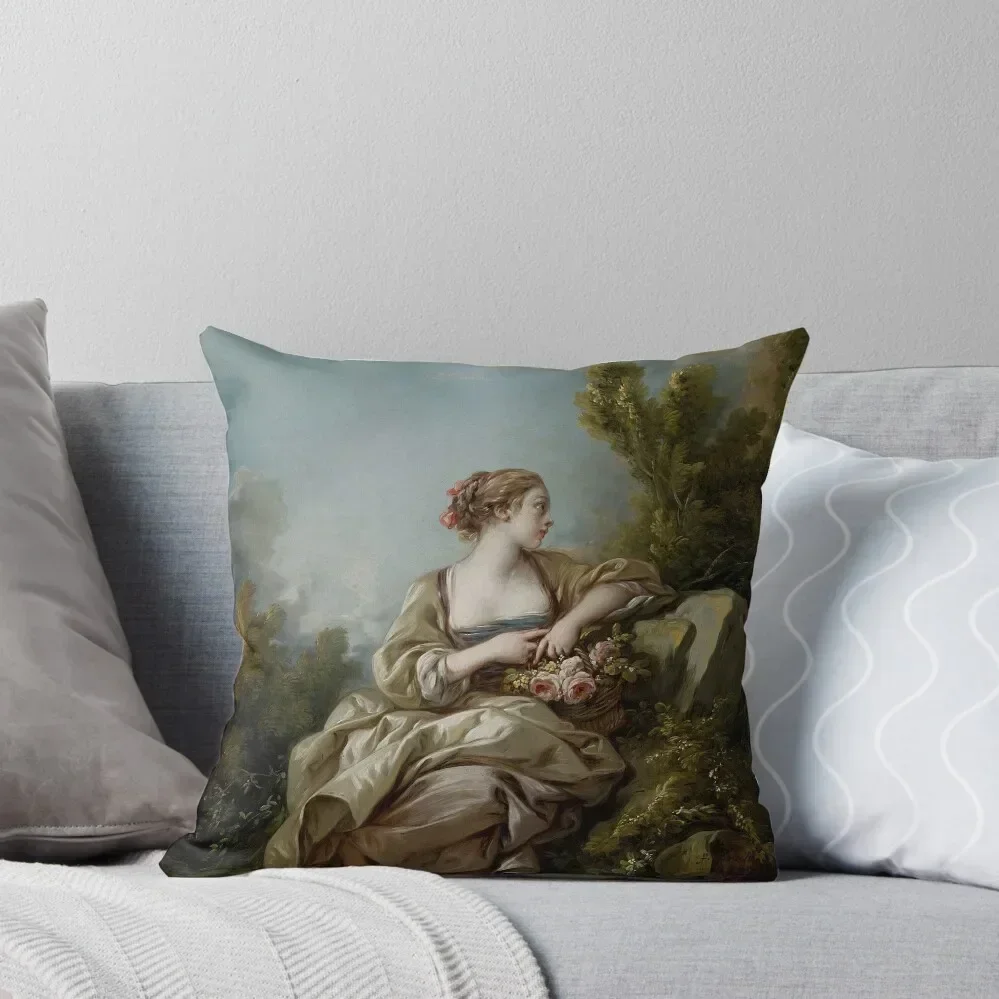 Франсуа Буше &quotМолодой садовник&quot наволочка полиэстер 30x30 см