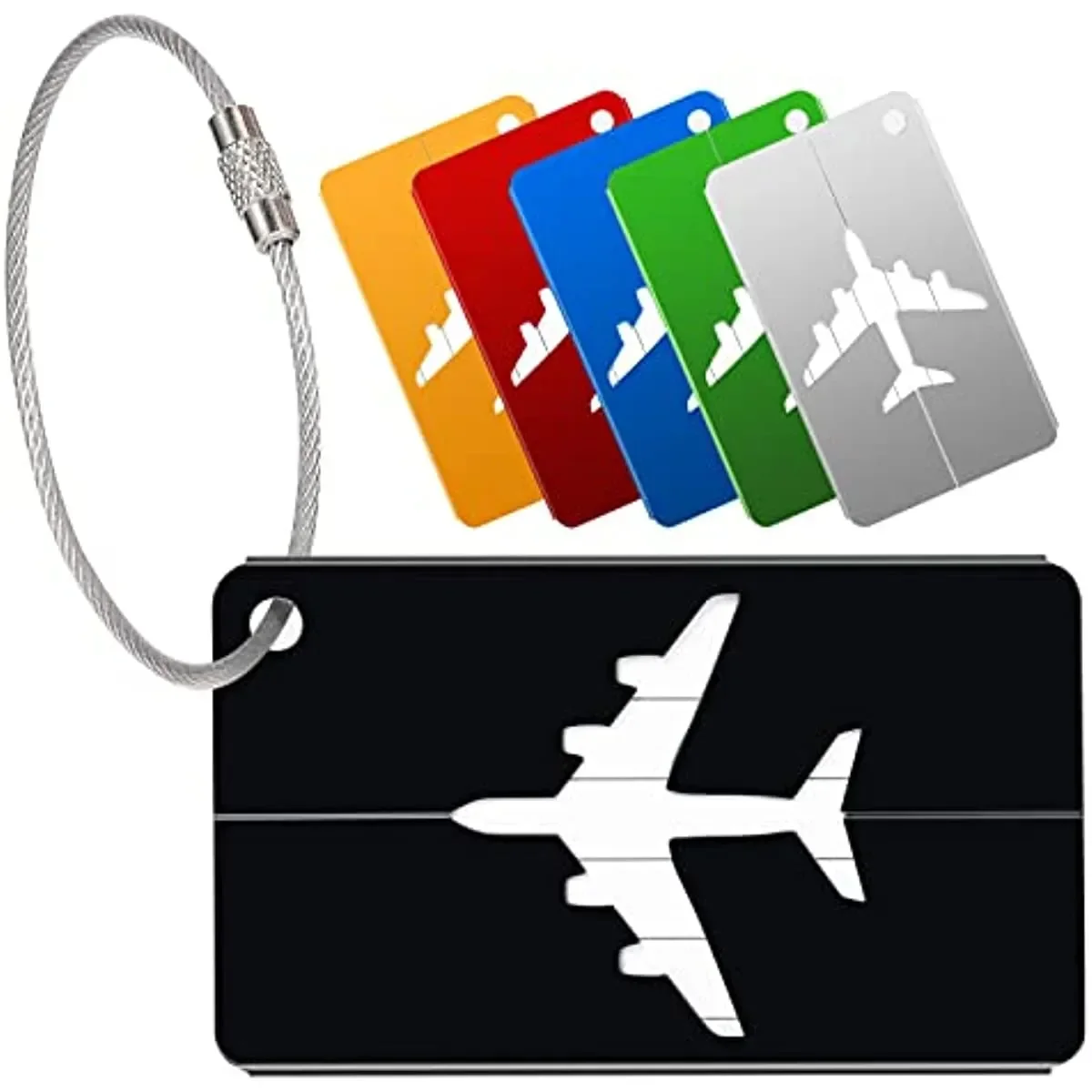 

for Labels Steel Luggage Suitcases Suitcase Tags Accessories Loop With Tags Set Aluminium Travel Alloy Tag Travel ID Luggage