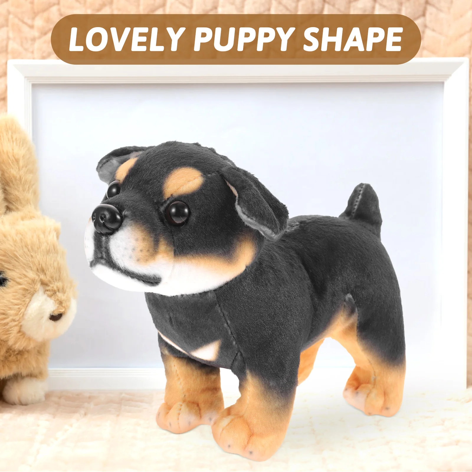 

Rottweiler Dog Stuffed Animal Toy Home Accents Decor Puppy Plush Animals Girl Bernedoodle