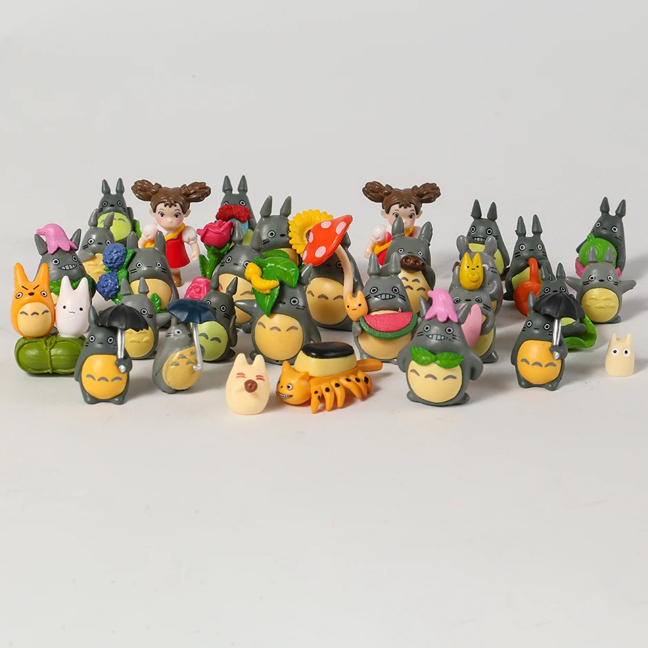 

1-4cm My Neighbor Totoro Mini PVC Figure Dolls Decoration Desktop Model Toys 30pcs/set