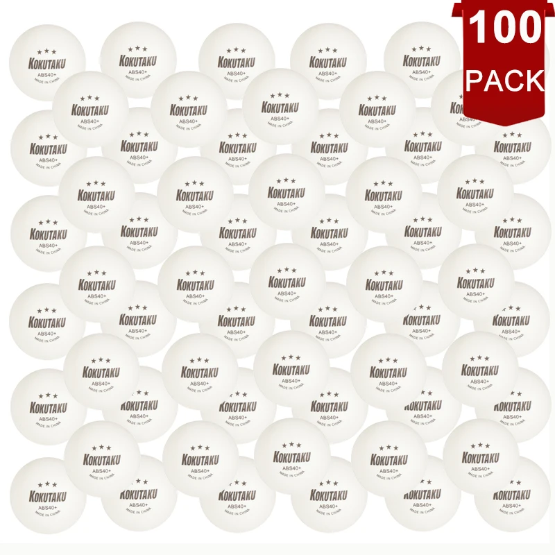 

100pcs 3-Star X40+ ABS New Material 2.8g Tenis De Mesa Ping Pong Ball White Orange Amateur Advanced Daily Training Competition