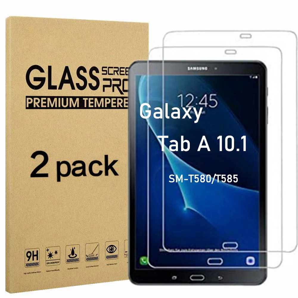 

(2 упаковки) Закаленное стекло для планшетов Samsung Galaxy Tab A 10. 0 10,1 SM-T580 T580 T585 Защитная пленка для экрана планшета