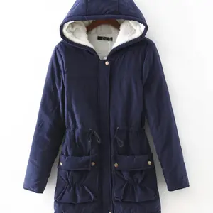 Women's Winter Warm Coat Hoodie Parkas Overcoat Fleece Outwear Jacket with Drawstring 2022 spring au