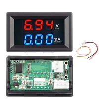 dc 100v 1a digital voltmeter ammeter led amp dual digital volt meter gauge 0 28 voltage detector current meter red blue