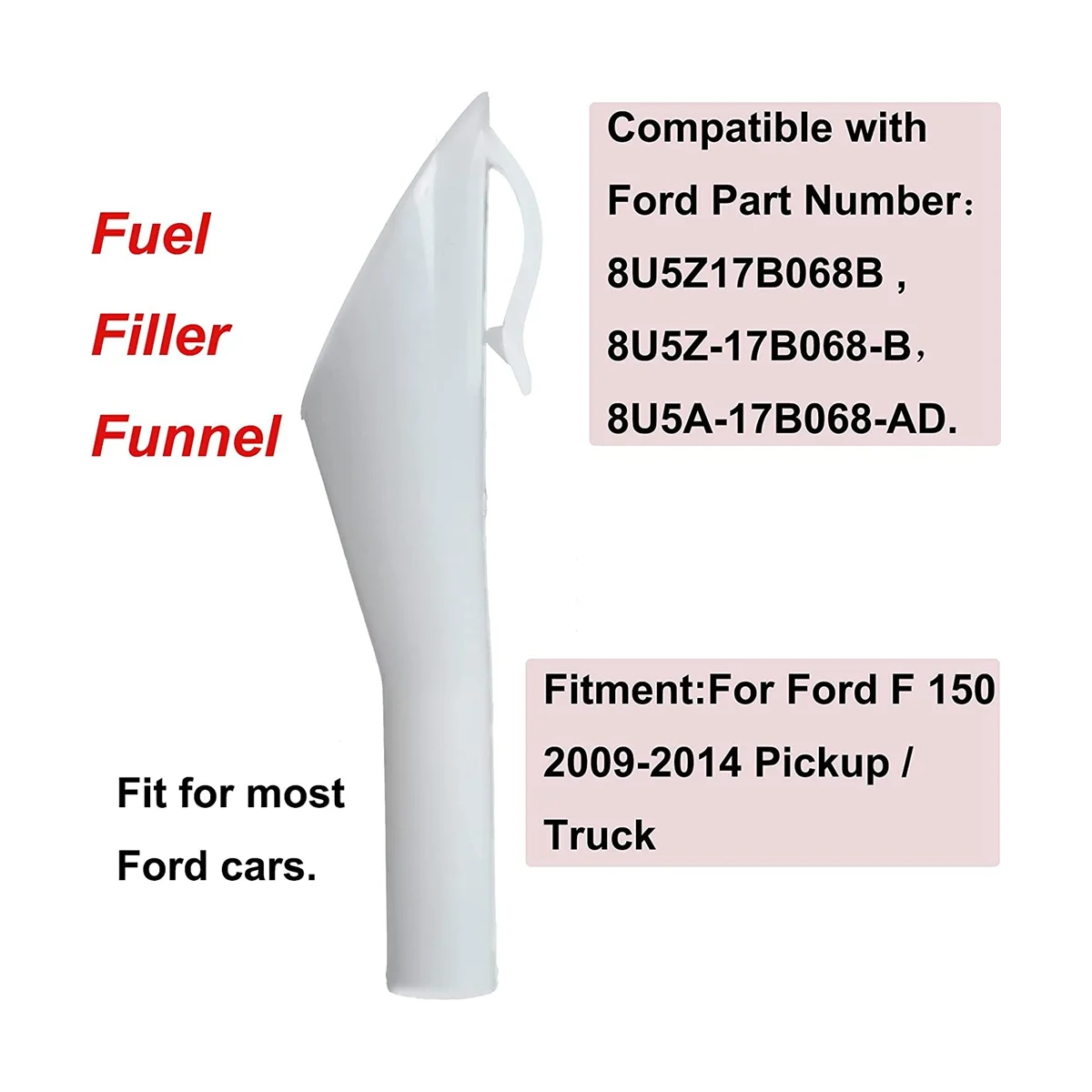 Воронка для топливного наполнителя 8U5A-17B068-AD Ford Focus F150 горловина бака-2
