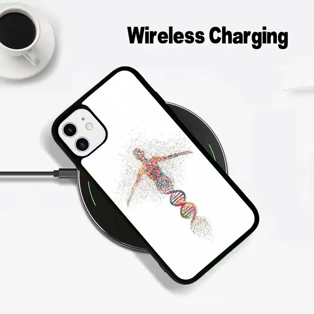 Фото Биологический чехол-зарядка S-Science DNA для iPhone 17, 16, 15, 14, 13, 12, 11 Plus, Pro, Max, Plus с беспроводной зарядкой №4