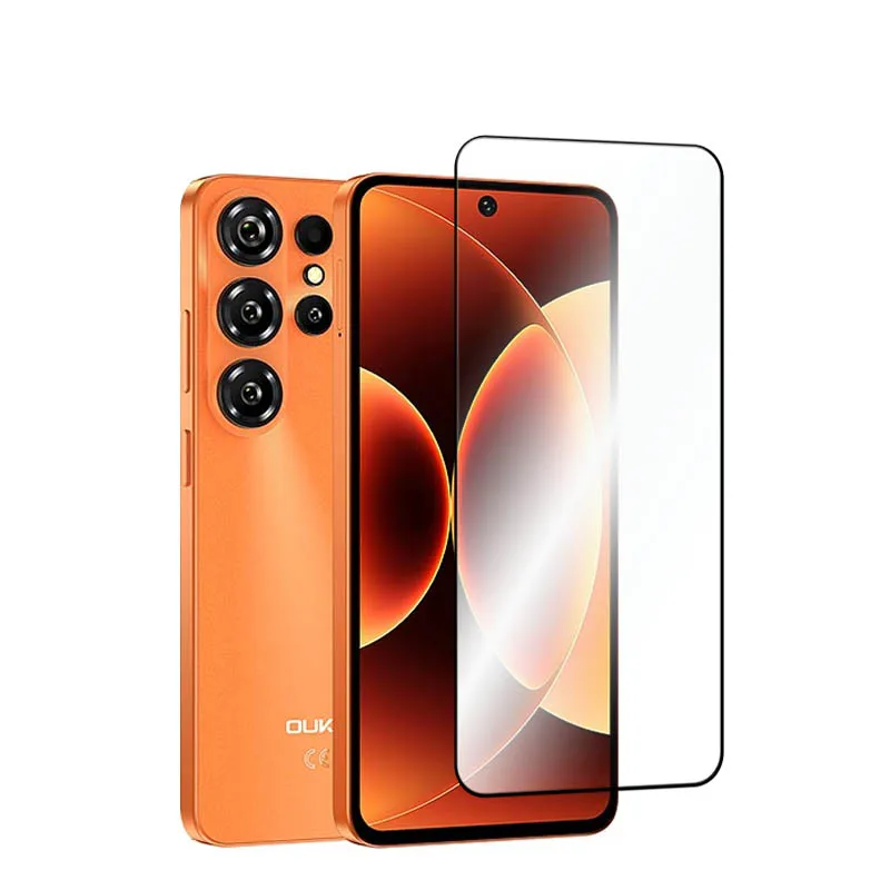 Фото Защитное стекло для экрана Oukitel C26, 3 шт., полное покрытие, 9H, защита от царапин, передняя пленка из закаленного стекла, 6,63 дюйма №2