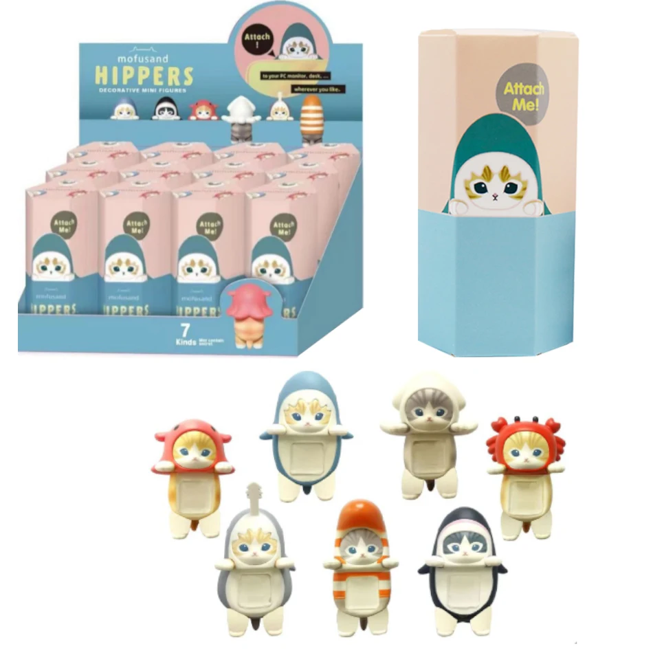 Sonny Angel HIPPERS & Mufusand Cat Слепая Коробка Fushandi Party Series Модное Игровое Украшение