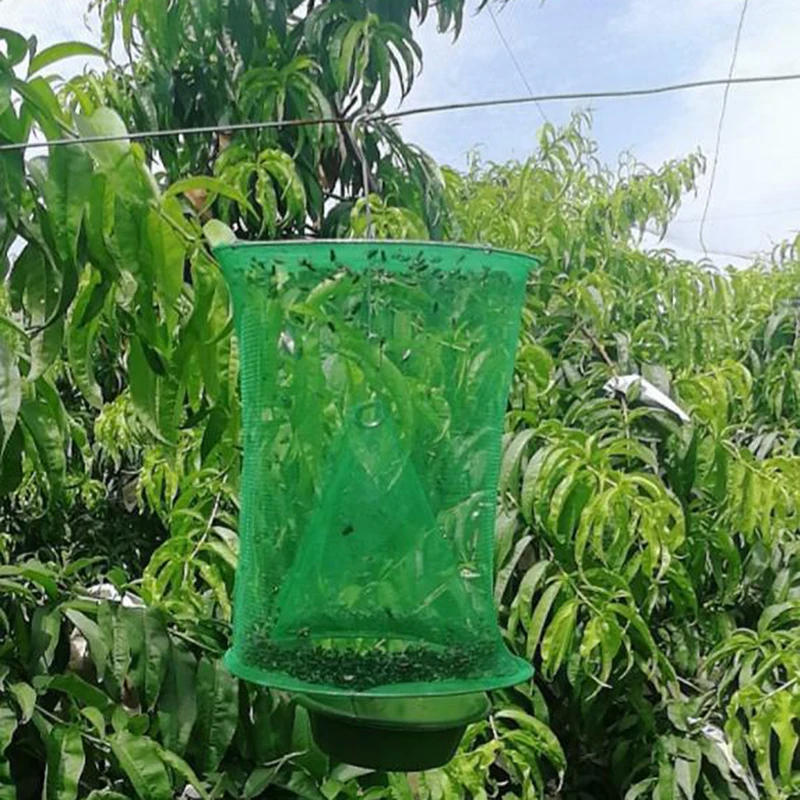 

1PCS Killer Flies Flytrap Zapper Cage Net Trap Pest Control Reusable Hanging Fly Catcher Garden Home Yard Supplies Dropshipping