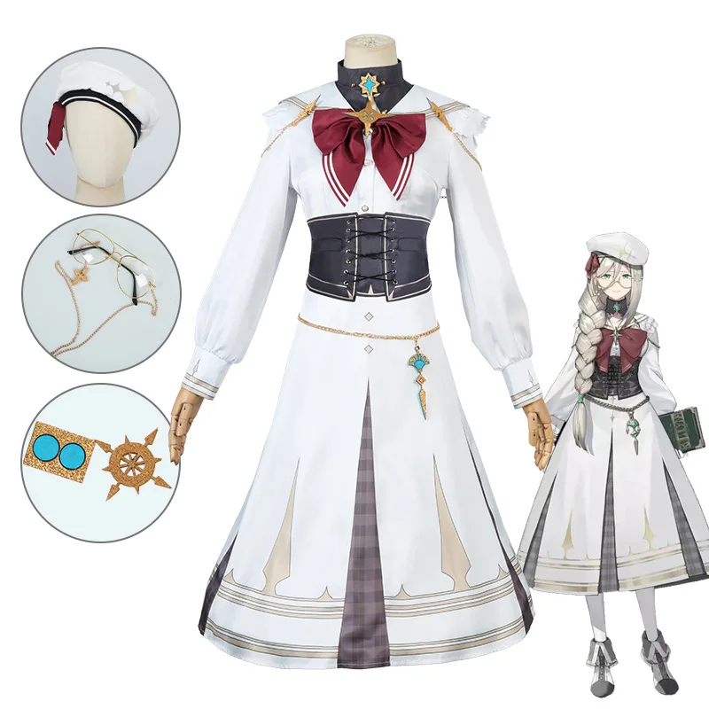 

Anime Aia Amare Cosplay Vtuber Nijisanji ILUNA Costume Suit Lovely Uniform Cosplay Costume Halloween Party Role Play Outfit