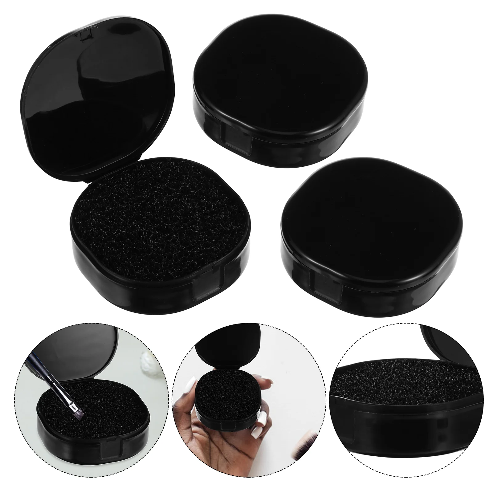 

Sponge Brush Cleaner Cleaning Color Makeup Box Removal Eyeshadow Switch Quick Remover Toolmake Dry Powder Beauty