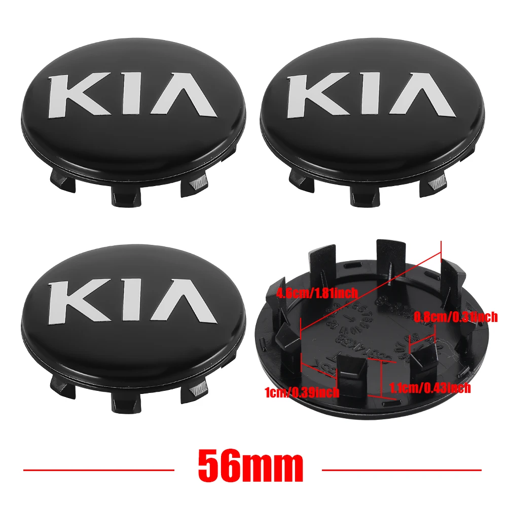 

4 шт., 56 мм, оригинальные автомобильные колпаки на колеса, крышки ступицы, значок, украшение для KIA Rio Ceed Sportage KX5 Cerato Soul Sorento Sonic Niro