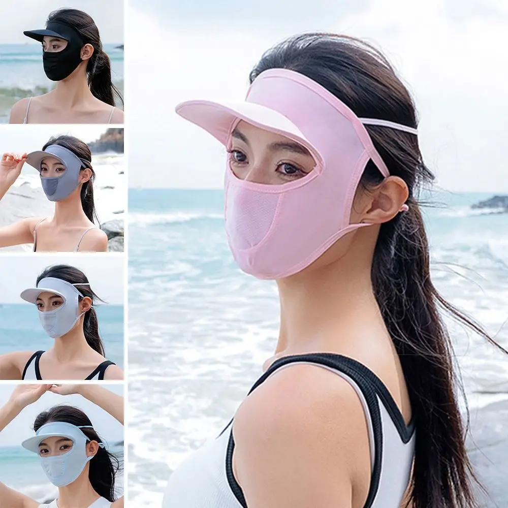 

Маска-Балаклава для лица, шарф, велосипедный головной убор, закрывающий лицо шарф, пустая верхняя шапка, ледяной шелк, искусственная повязка...