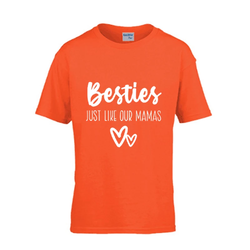 

Besties Just Like Our Mama's Shirt Best Friends Girls Clothes Youth Shirts Besties Kid Shirt Cotton Tops Casual Kids T Shirt