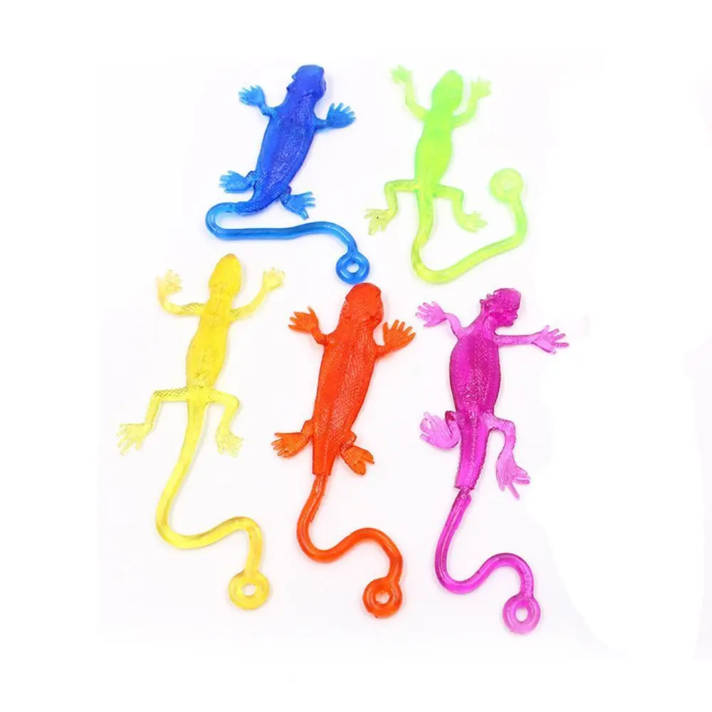 

Elastic Lizard Animals Retractable Gift Viscous Lizard Gag Toy Gadgets Novelty Toy