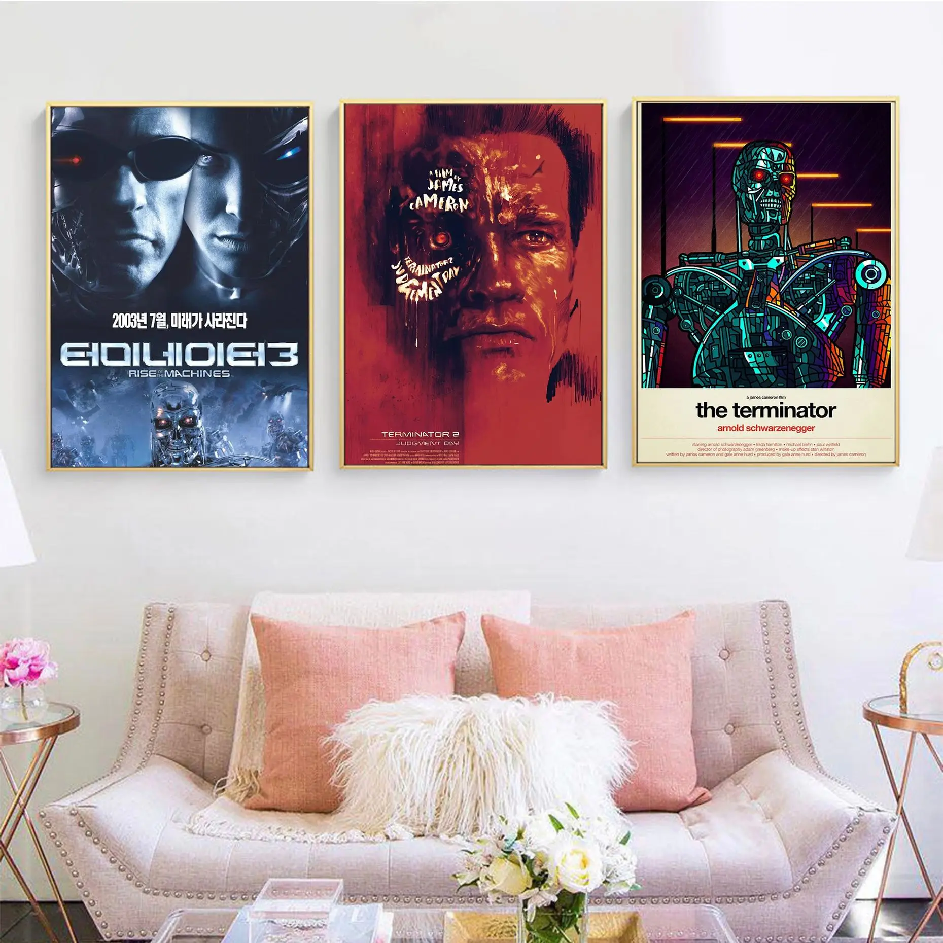 

The Terminator Classic Movie Posters Whitepaper Sticker DIY Room Bar Cafe Aesthetic Art Wall Painting