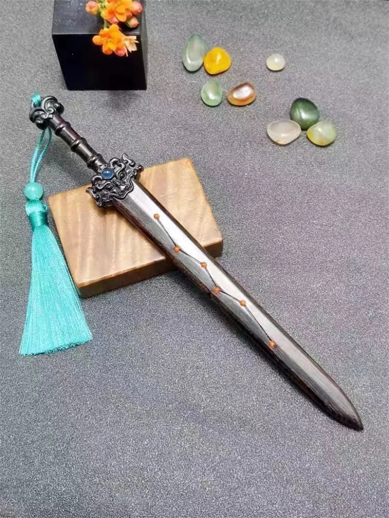 Фиолетовая шпилька из сандалового дерева Шпилька для волос Taoist благоприятная