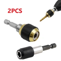 2pcs hex shank 60mm keyless drill chuck screwdriver impact driver adaptor drill bit tool quick change convertor adapter tools