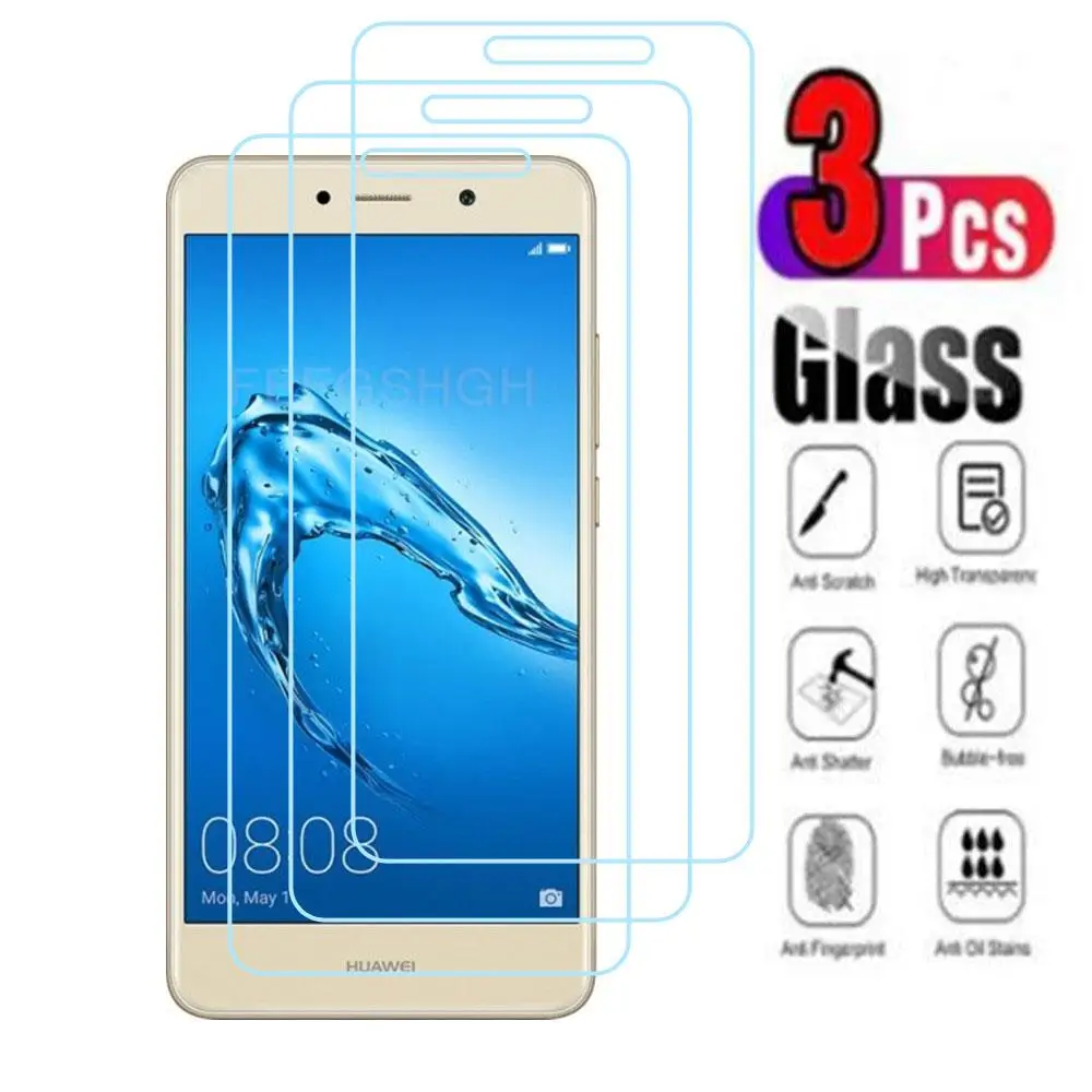 

3Pcs 9H Protective Tempered Glass For Huawei Y7 2017 5.5" TRT-LX1 TRT-LX2 TRT-LX3 Screen Protector Protection Cover Film