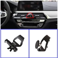 aluminum alloy car outlet mobile phone holder navigation bracket for bmw 5 series g30 2018 2020 525li 530li interior accessories
