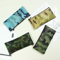 creative camouflage pencil case canvas stationery bag multifunctional pencil storage bag stationery cute school supplies