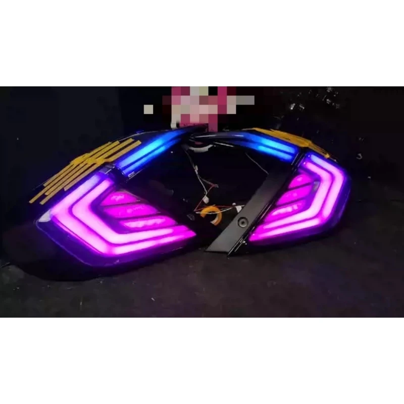 Задний фонарь для Honda Civic модифицированный задний радужного цвета стоп-сигнал