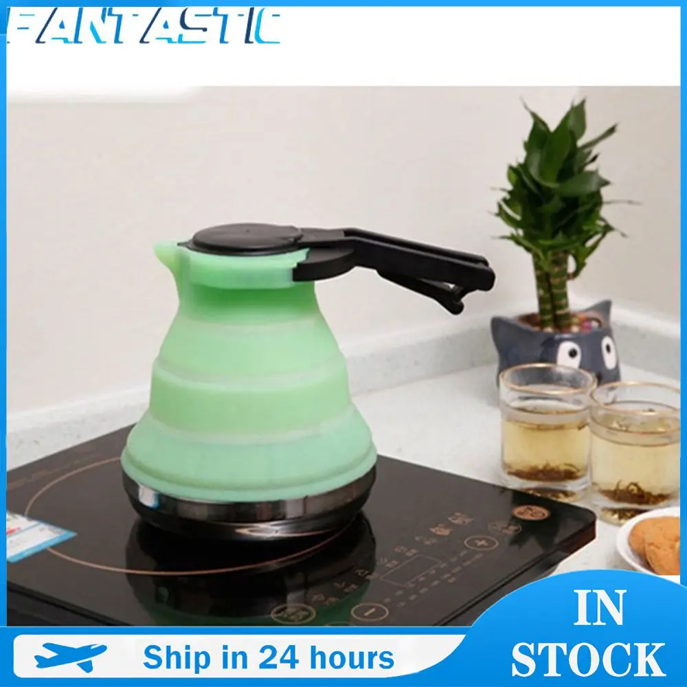 

Tea Pot Foldable Large Capacity Outdoor Water Kettle For Travel And Home Kettle Household Water Boiling Tools Silicone Kettle