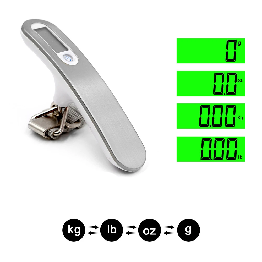 

Portable 50KG/10G Digital Hanging Scale BackLight Multifunctional Mini Luggage Hanging Weighing Electronic Weight Scale