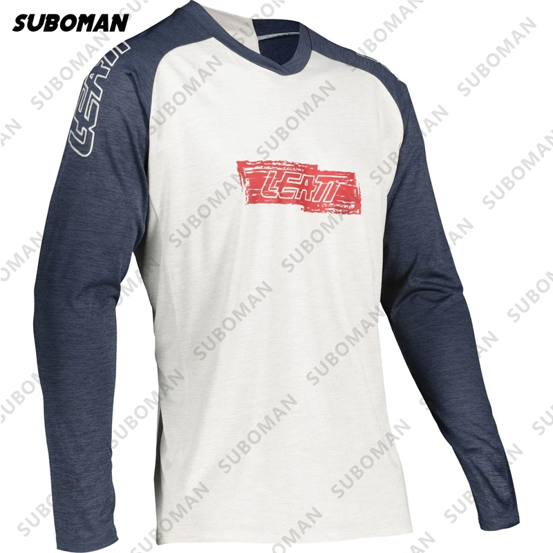 

LEATT Maillot New Racing Downhill Jersey Mountain Bike Motorcycle Cycling Jersey Crossmax Shirt Ciclismo Clothes poc bmx Men MTB