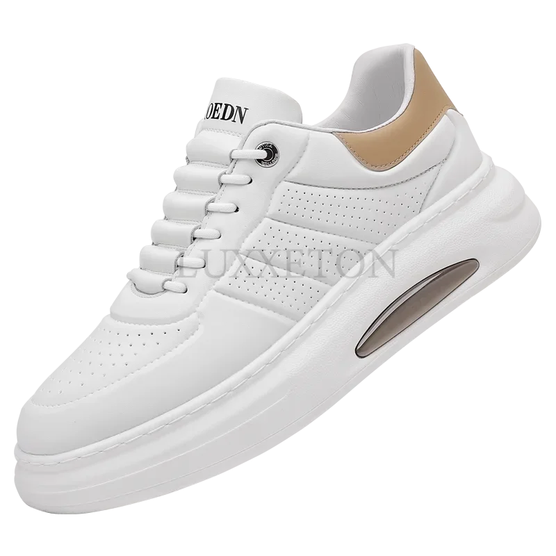 

Туфли мужские из натуральной кожи, повседневные белые, без застежки, дышащие удобные, Воловья кожа, для отдыха, весна 2022