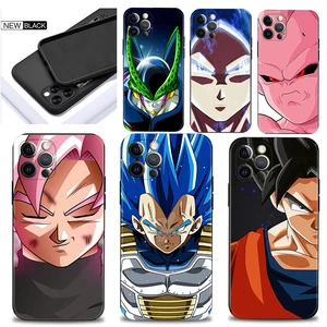Smartphone Case For iPhone 14 11 13 12 Pro Max Mini XS Max XR X SE(2022) 7 8 6 6S Plus Cover Dragon Ball Son Goku Cell Majin Buu