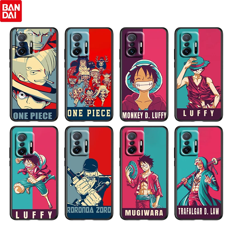 

Anime One Piece Luffy For Xiaomi Mi 12 11 11T 10 10T Ultra Pro Lite Note 10 5G Silicone Soft Black Phone Case Funda Coque Cover