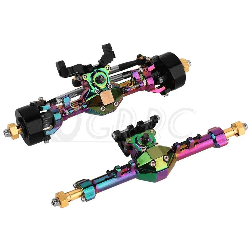 Красочные передние и задние оси из алюминиевого сплава для 1/24 RC Axial SCX24 C10 90081 AXI00002