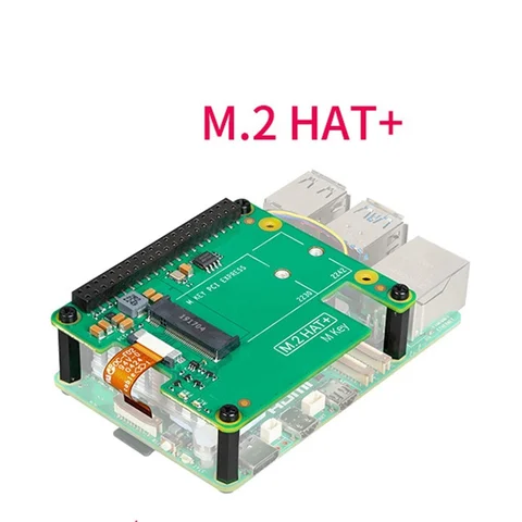 Плата расширения для Raspberry Pi 5 M.2 HAT + Gen2 Gen3 NVME M.2 SSD 2230/2242 Размер M ключ PCI Express GPIO