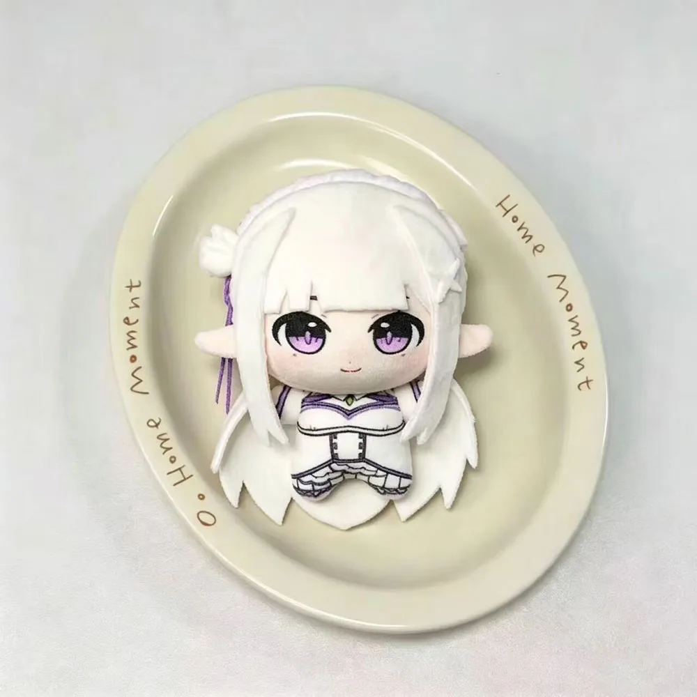 Фото Плюшевая кукла-брелок Эмирия из аниме Re:Zero - Жизнь в другом мире с нуля, 10 см, коллекционная игрушка, подарок на Рождество, кукла для рюкзака №3