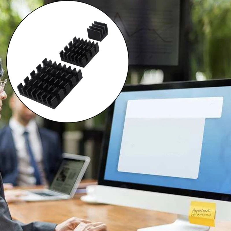 3 шт./компл. алюминиевые радиаторы высокоэффективные теплоотводные прокладки для