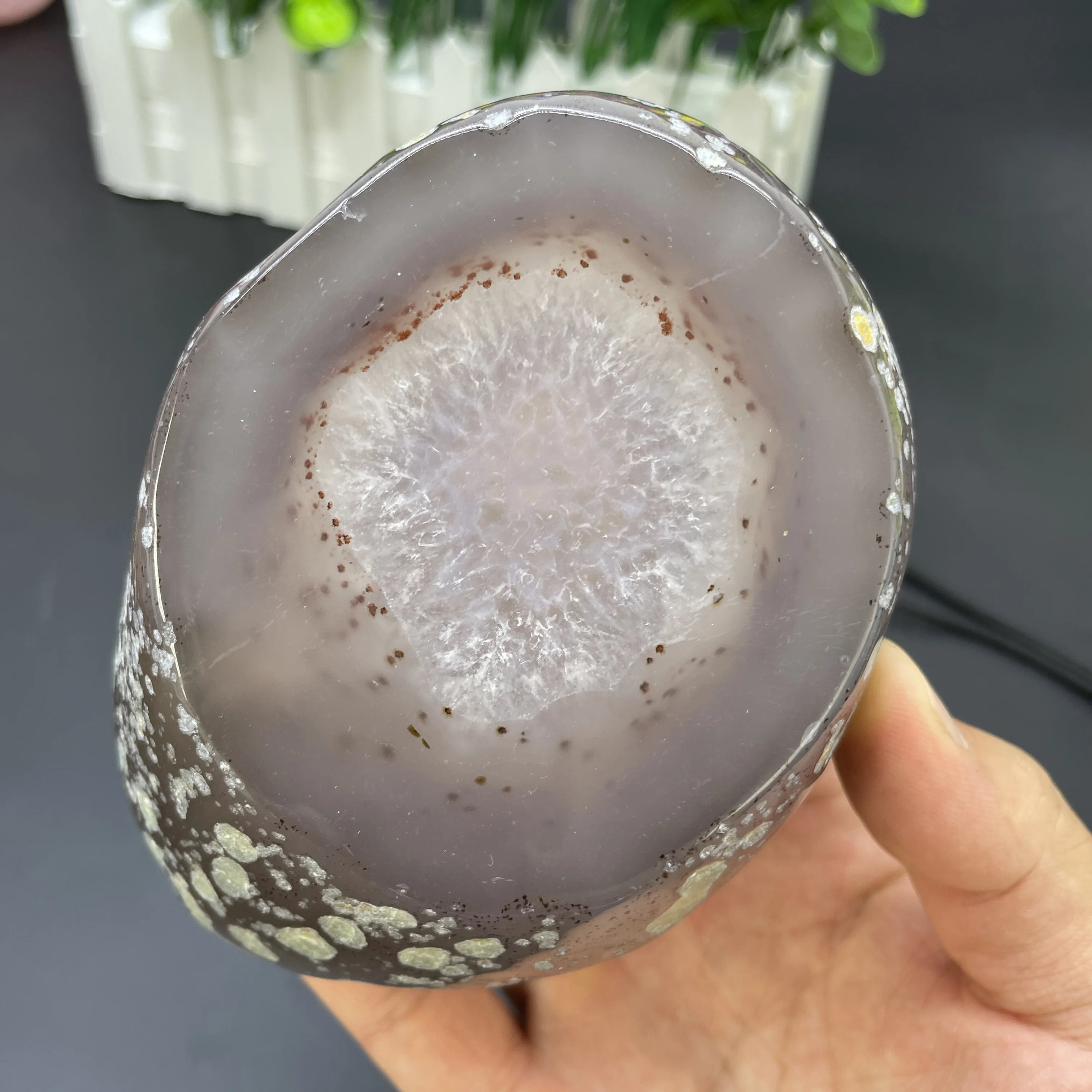 904 г натуральный грубый полированный кварцевый лечебный камень из желчного агата