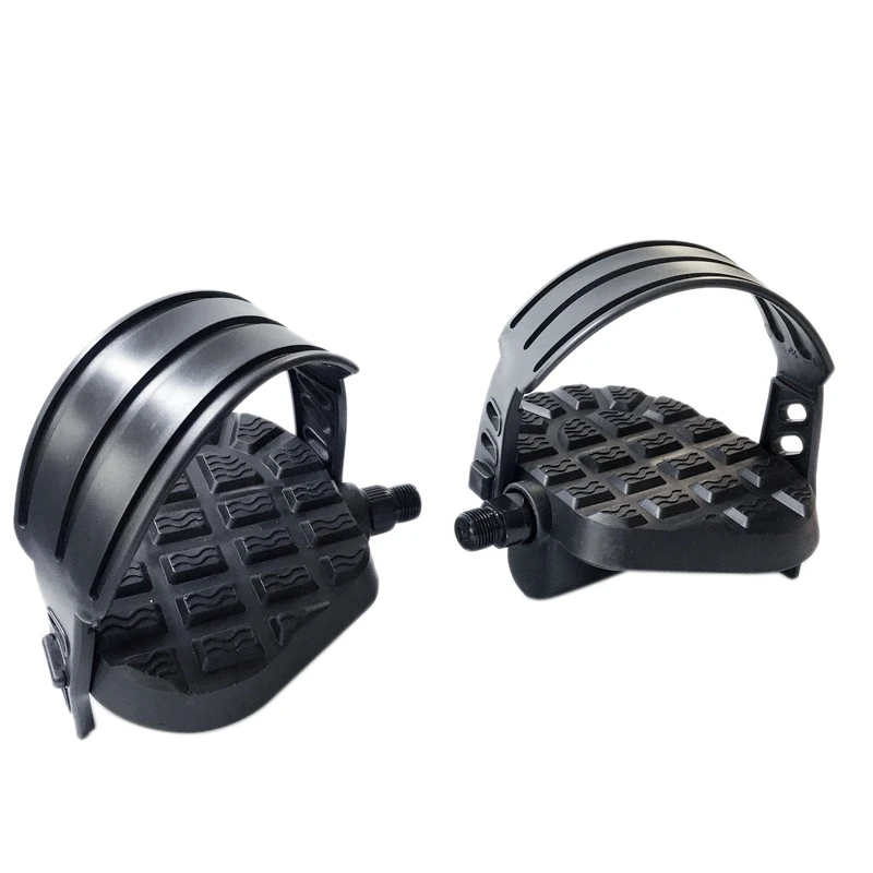 

1 пара, педаль для тренировок на велосипеде с ремешками, педаль с самоблокировкой, велосипедные педали для горного велосипеда, левая и права...