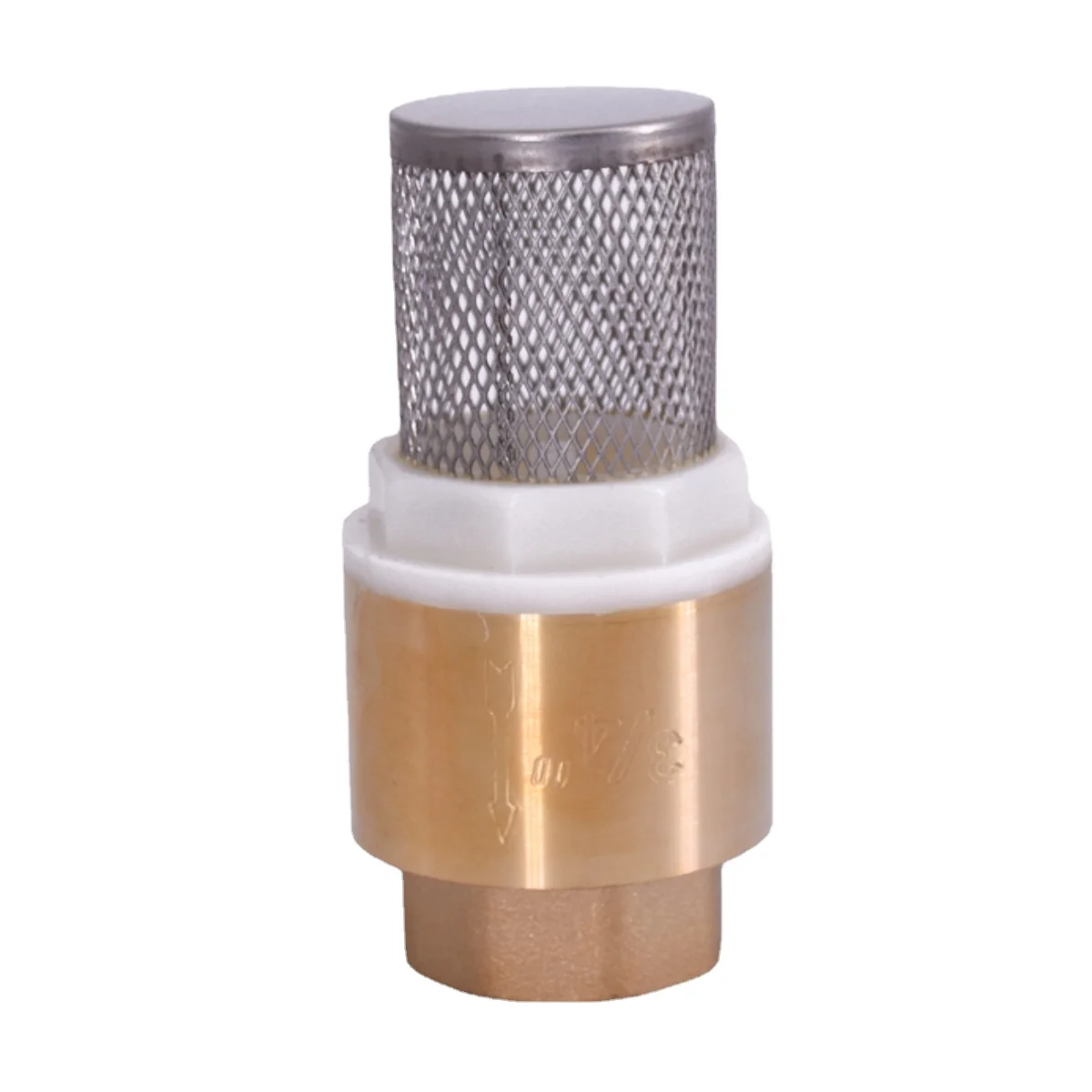 

1/2" 3/4" 1" 1-1/4" 1-1/2" 2" 2-1/2" 3" BSP Female Brass Check Valve Non-return With Steel Strainer Filter For Water Plumbing