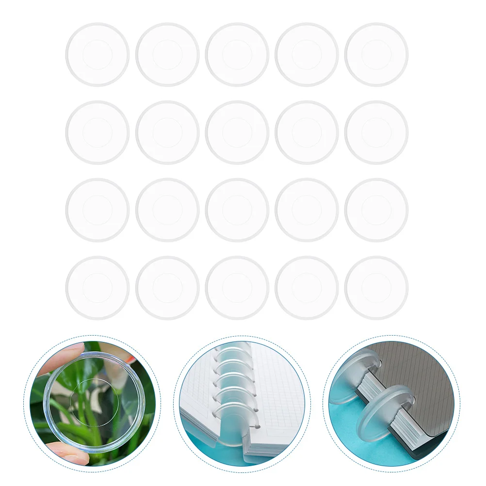 

20pcs Plastic Book Binding Discs Leaf Binder Binder Rings for DIY Notepads Planners