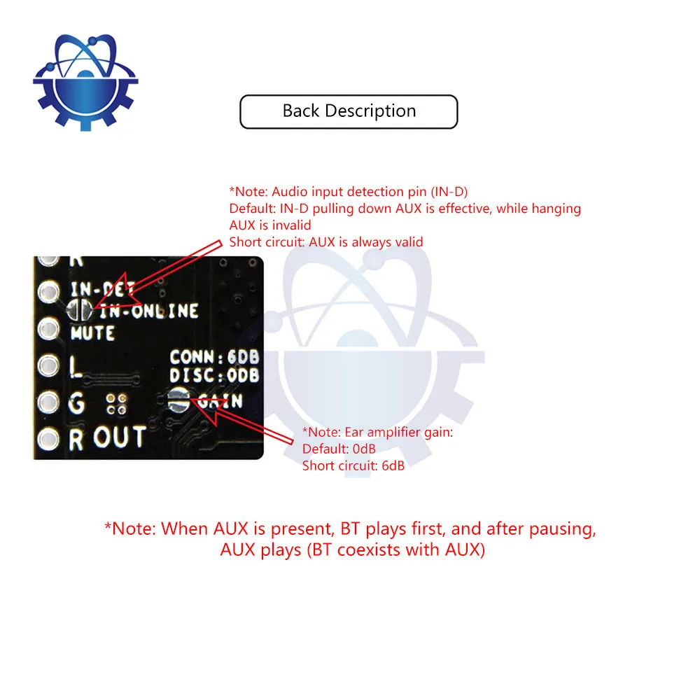 QCC3031 приложение изменение имени пароль EQ Bluetooth 5,1 модуль приемника APTXHD с разъемом AUX DC 5 В/12 в источник питания