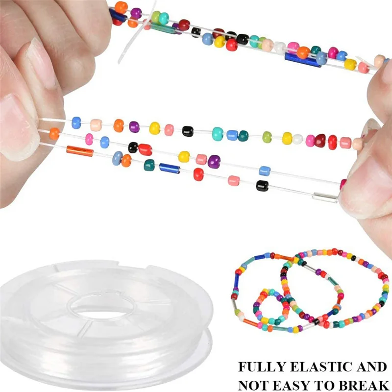 

7200pcs 24 Mixed Colors Tube Accessories Kids Diy Bracelet Necklace Birthday Party Material Beading Needle Jewelry Making Tool