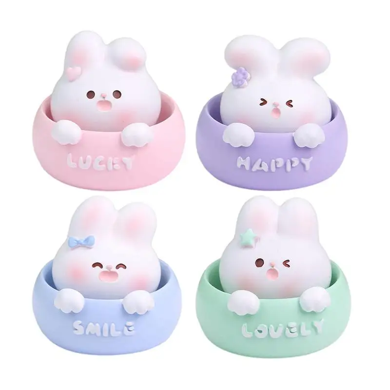 

Cute Cartoon Rabbit Car Dashboard Decoration Ornament Auto Interior Dashboard Accessories for for Desktop Home automobiles