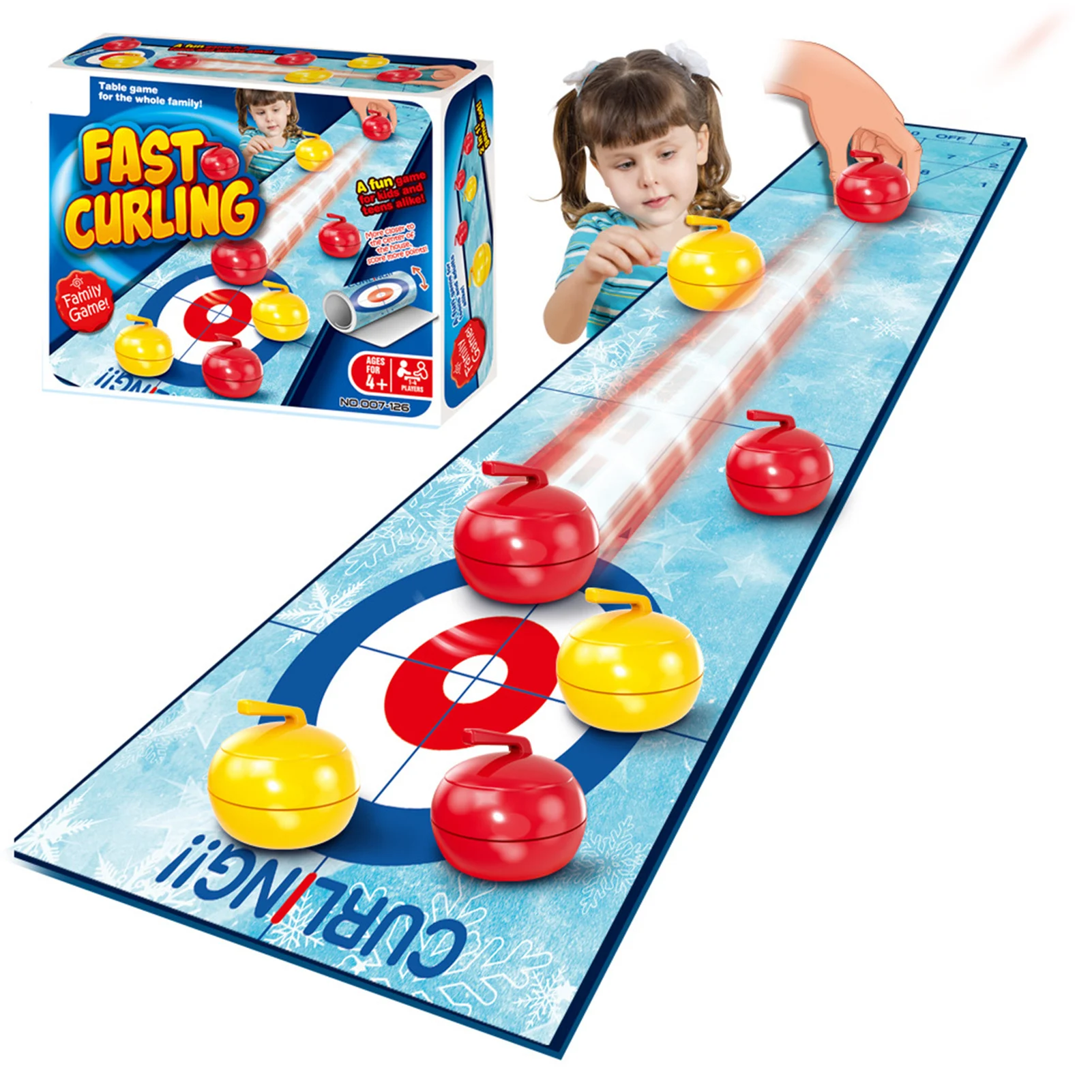 

Набор для настольных игр, портативная настольная игрушка для боулинга, 1 коврик, 6 роликов